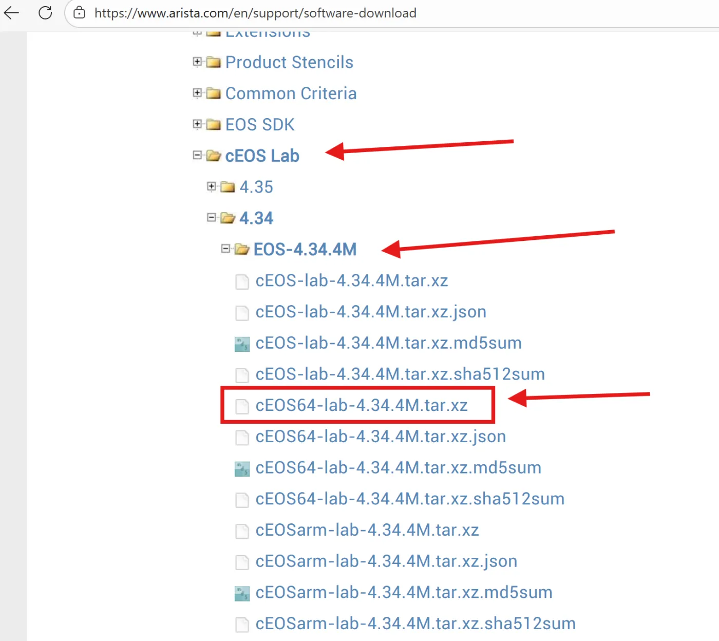 Arista cEOS Download